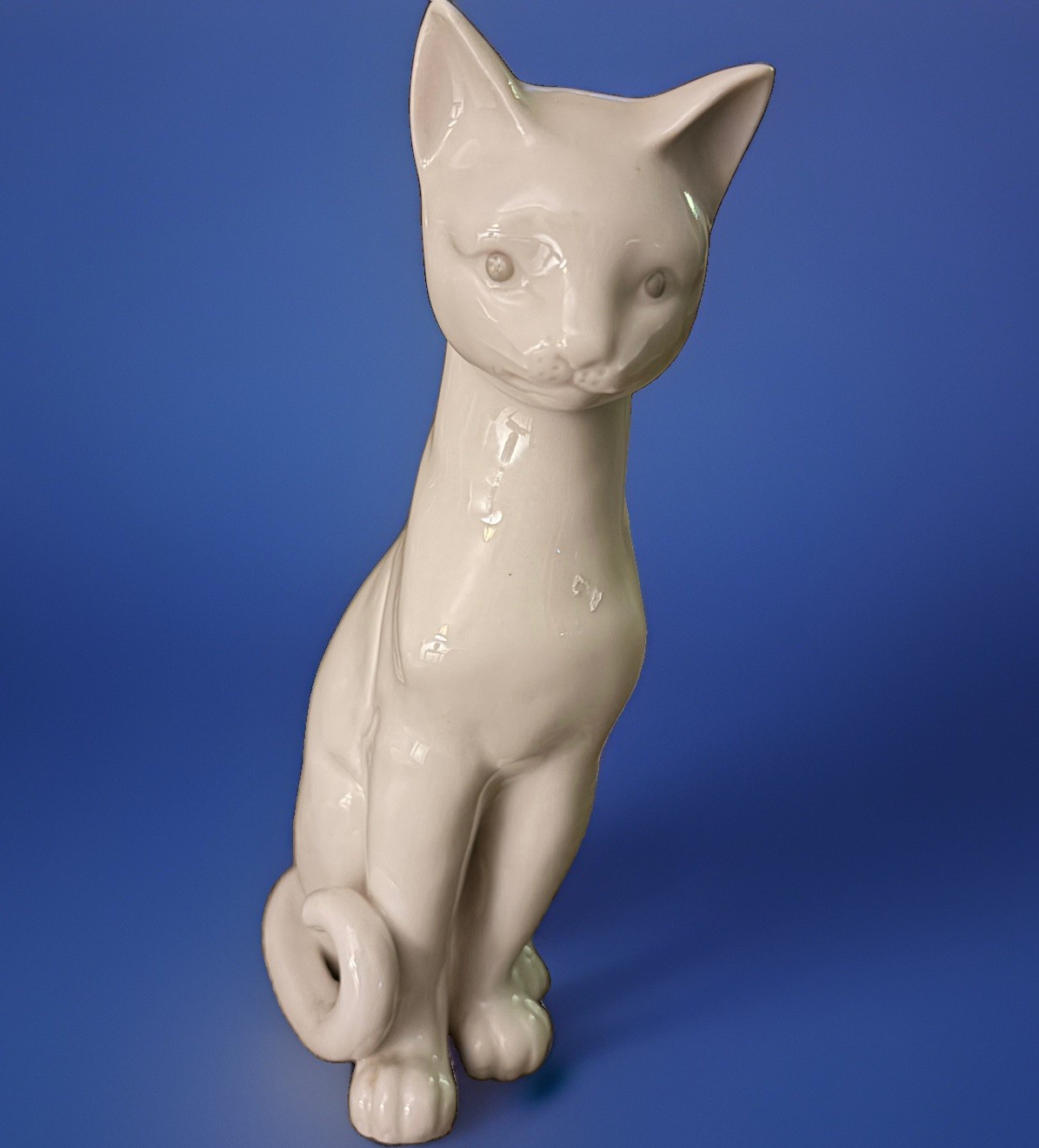Lenwile Ardalt Verithin White Cat Figurine #6629 Japan 10\ Lenwile Ardalt Verithin White Cat Figurine #6629 Japan 10\