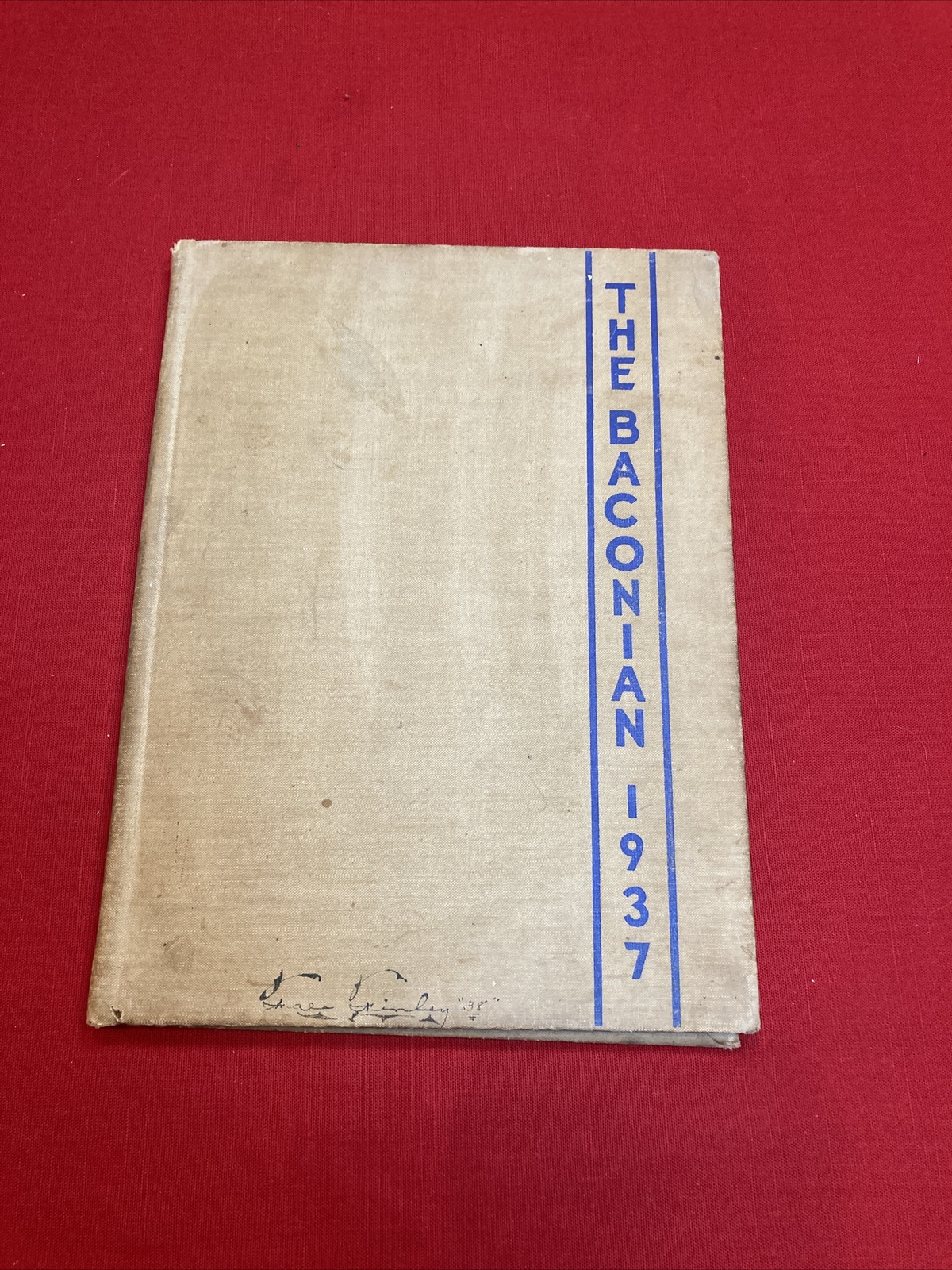 Bridgeton High School 1937 Yearbook. “The Baconian“ Bridgeton New Jersey