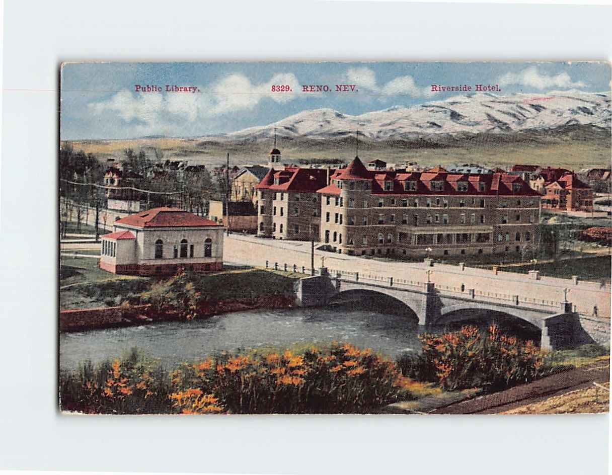 Postcard Panoramic View Reno Nevada USA