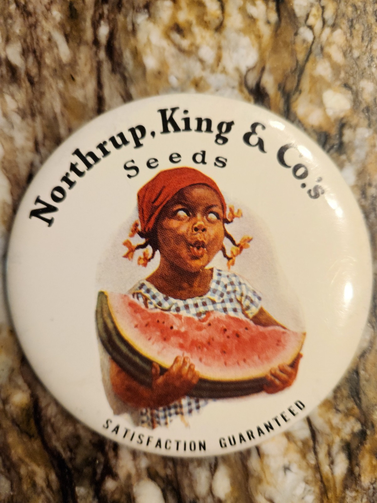 Vintage Northrup, King & Co.\'s Seeds Pinback Button - N. K. & Co. Berkeley, CA 