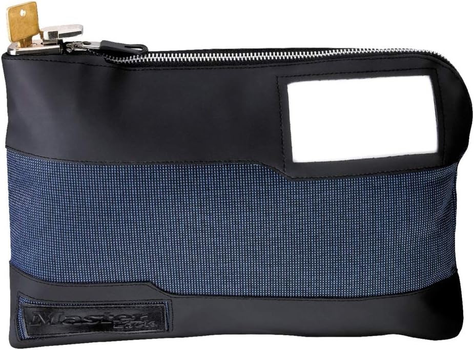 Master Lock Money Bag with Key Lock & Zipper, 11-1/2 inch Long, 7120D Master Lock Money Bag with Key Lock & Zipper, 11-1/2 inch Long, 7120D