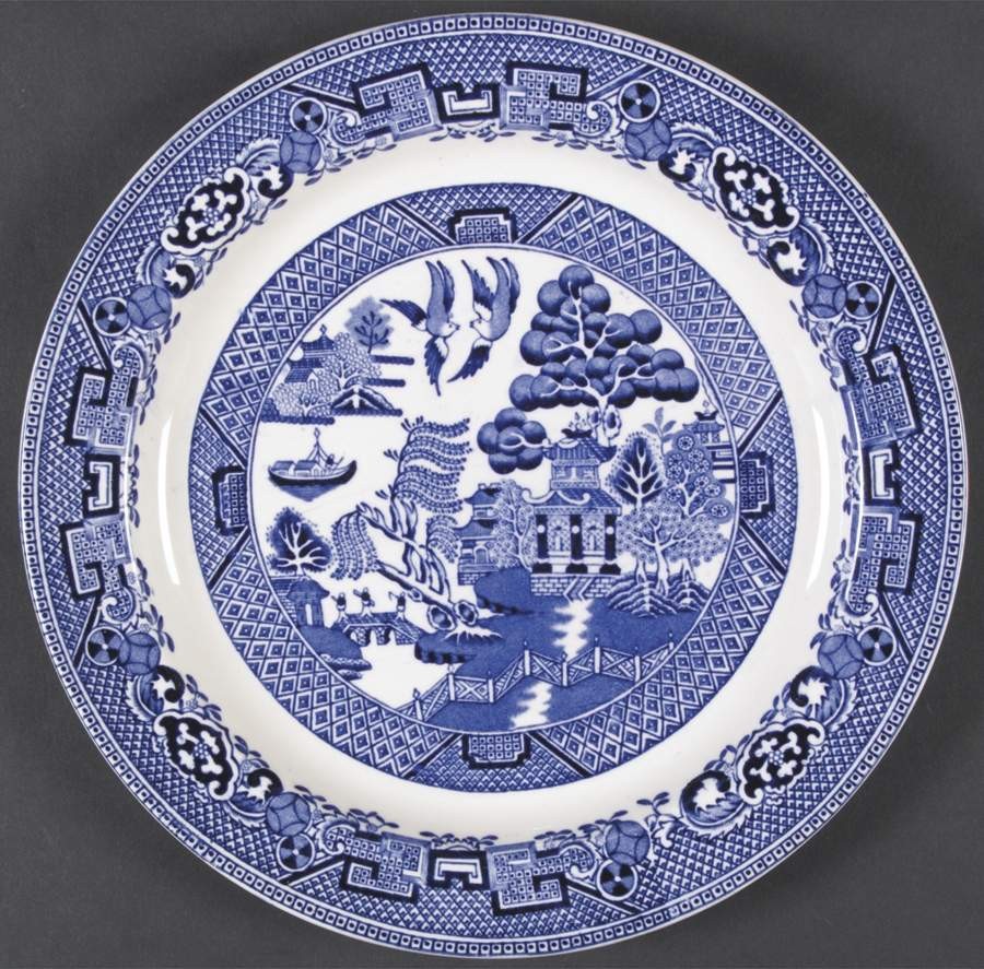 Wood & Sons Blue Willow  Dinner Plate 6434984