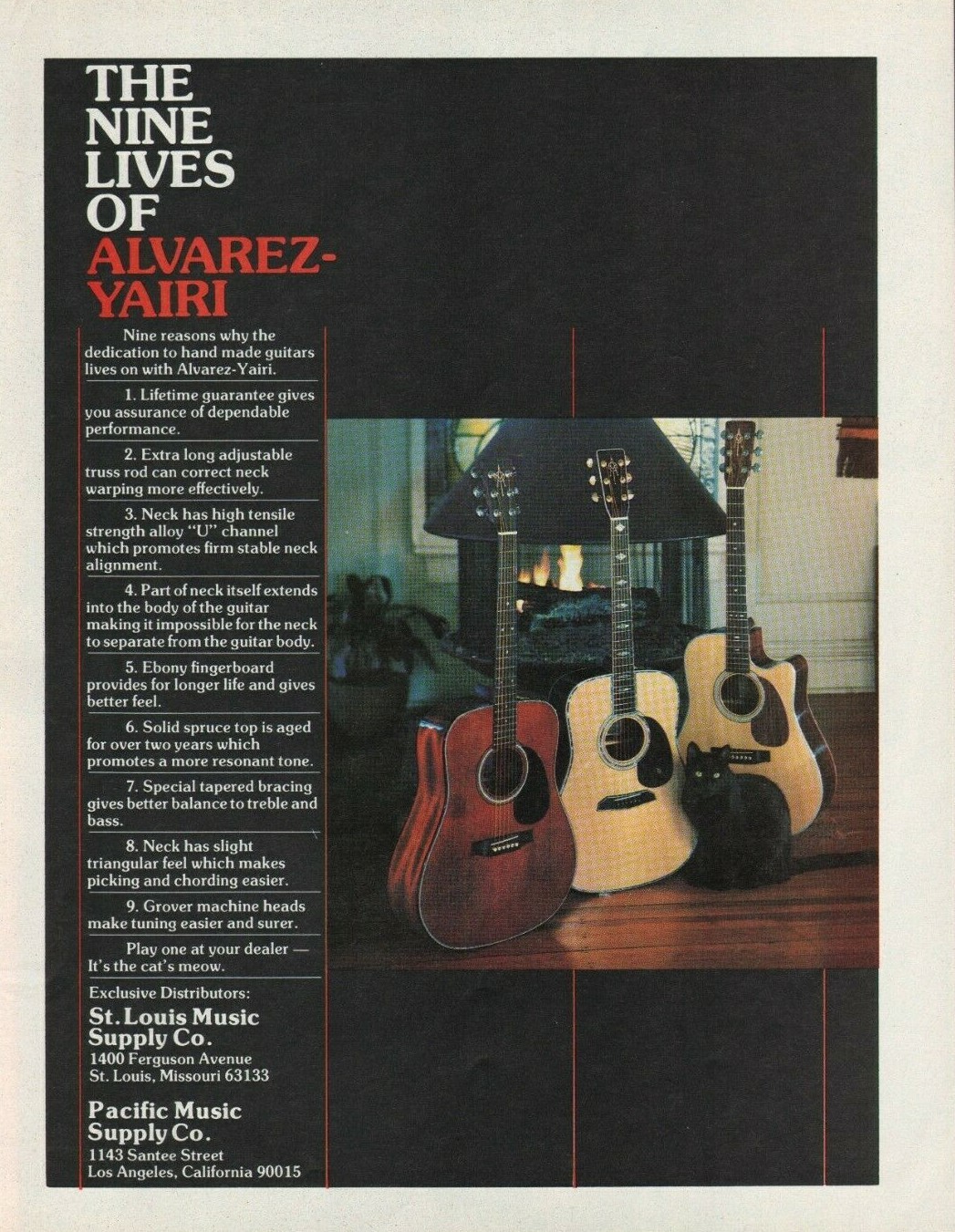1978 Alvarez-Yairi Guitars - Vintage Ad 1978 Alvarez-Yairi Guitars - Vintage Ad