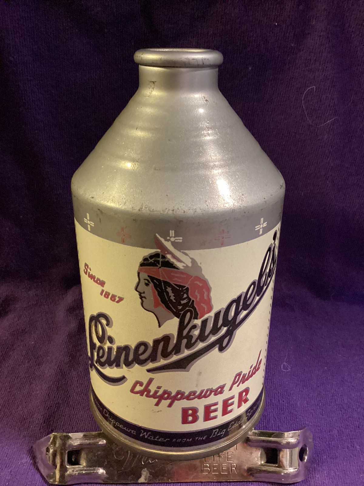 Leinenkugel’s Cone Top Beer Can Leinenkugel’s Cone Top Beer Can
