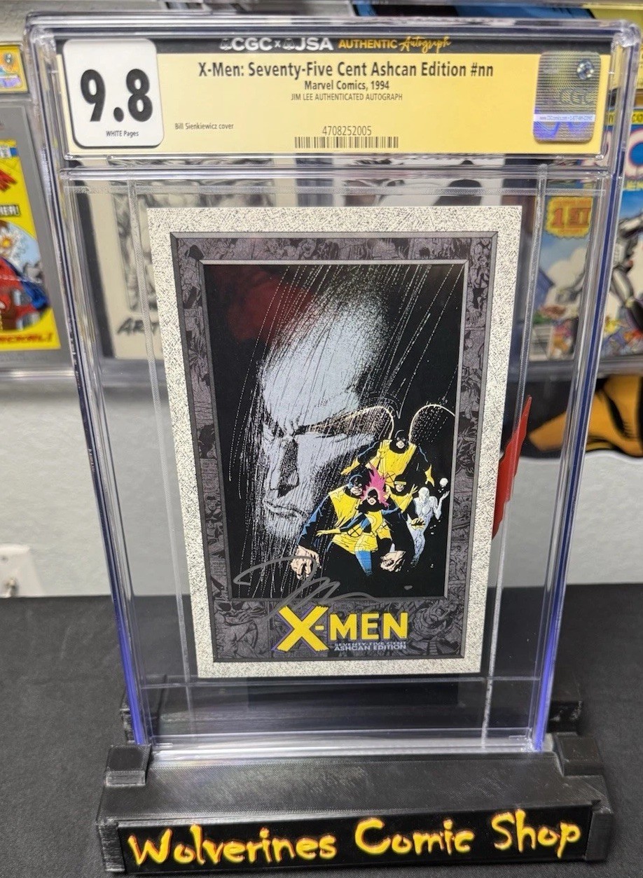 Pop 1. Uncanny X-Men Seventy-Five Cent Ashcan Edition 1994 CGC 9.8 SS Jim Lee