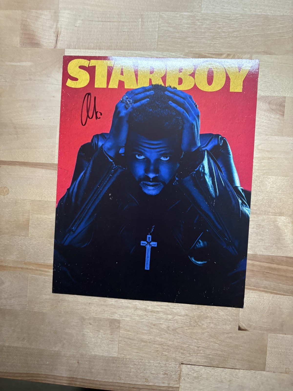 Signed The Weeknd Starboy Cardstock Poster 2016