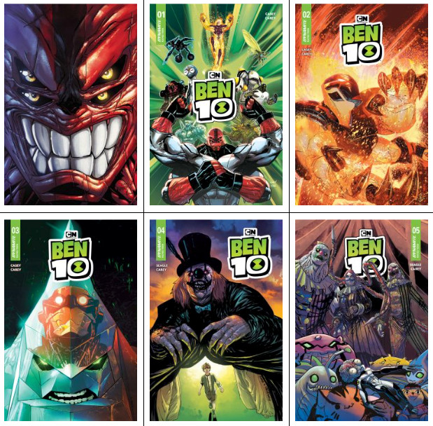 Ben 10 #1 2 3 4 5 MAIN Cover A & #1 1:7 U INCENTIVE Lot SET 1st Print 2026