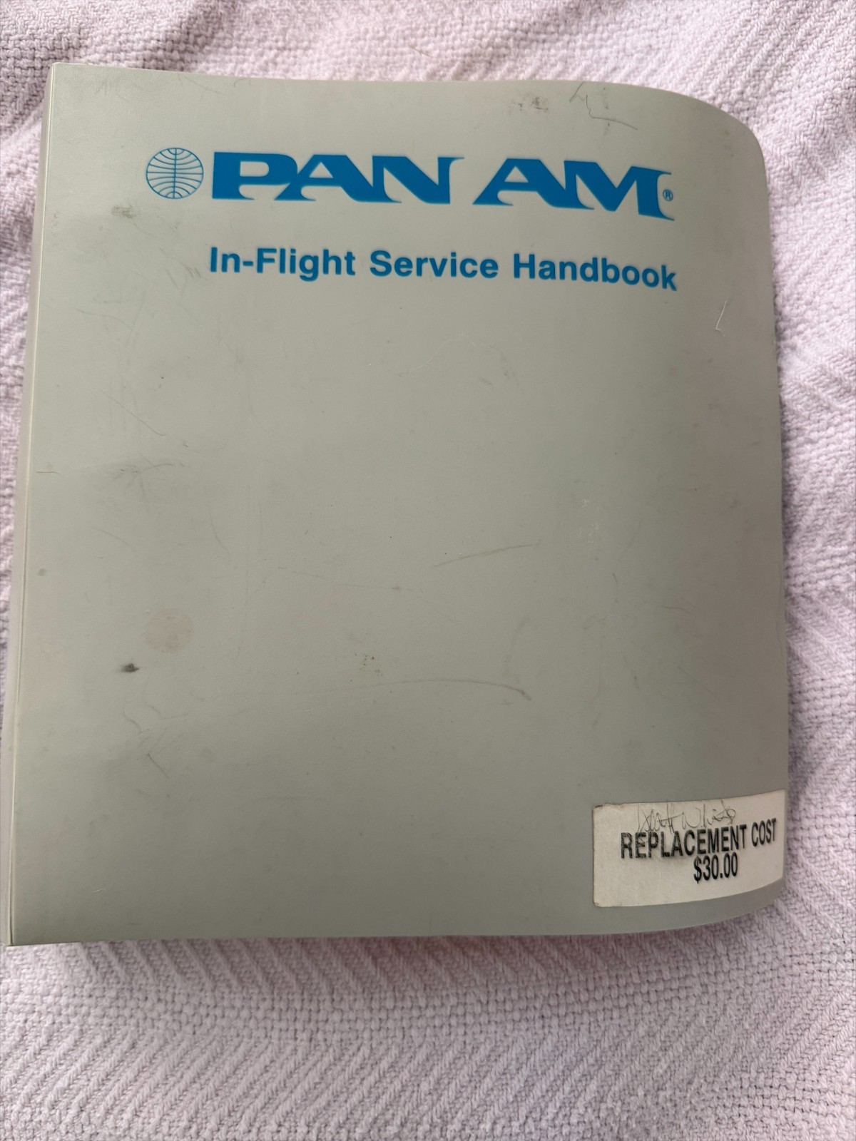 Pan American In Flight Service Handbook circa 1988