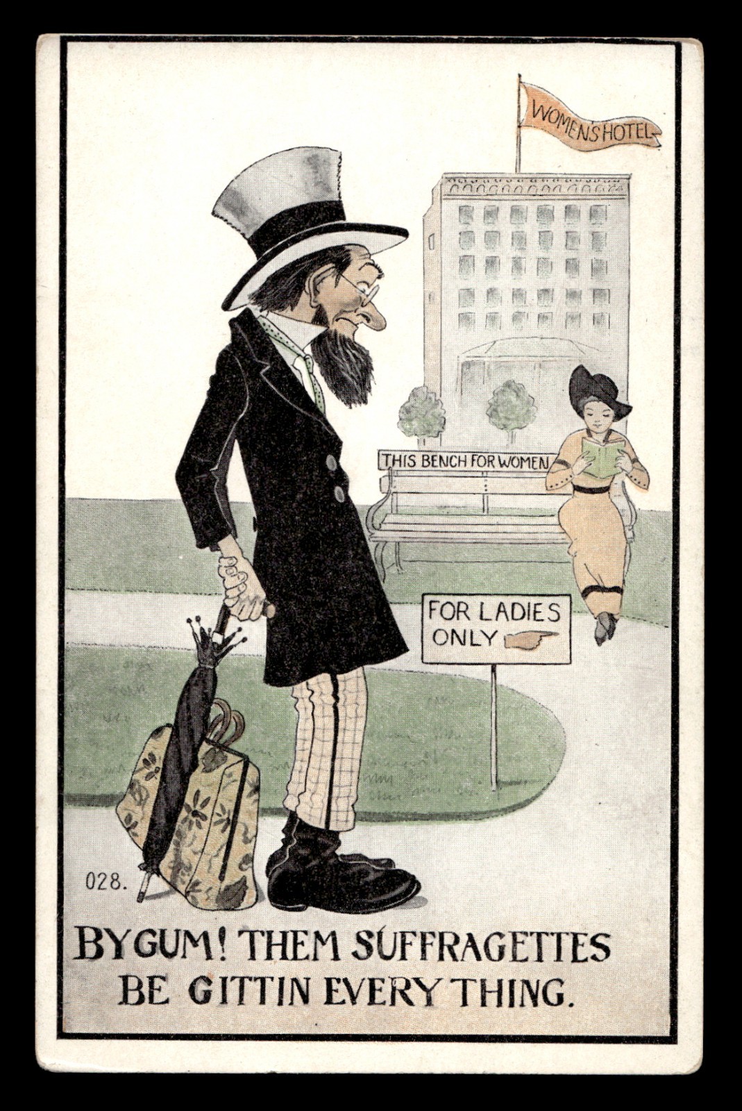 1913 Bygum Them Suffragettes Be Gittin Every Thing Anti-Suffrage Postcard