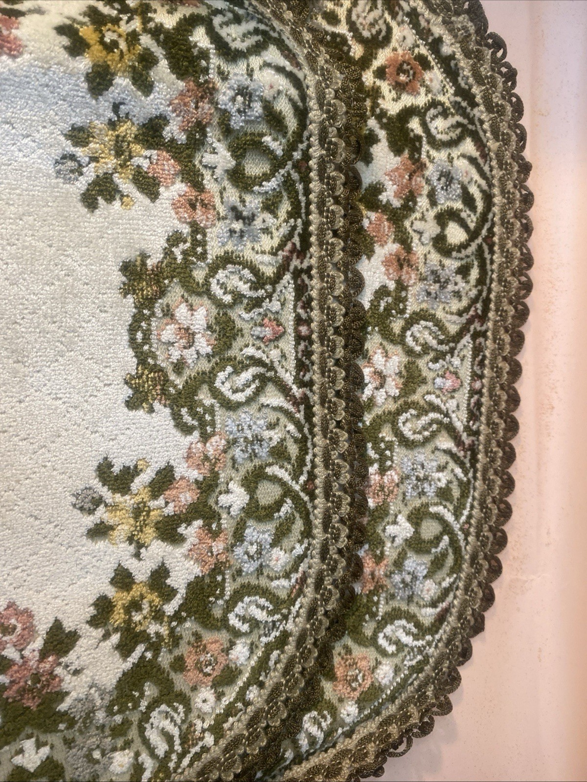 2 Vtg Amrose Art Linens Belgium Placemat Doily 9\