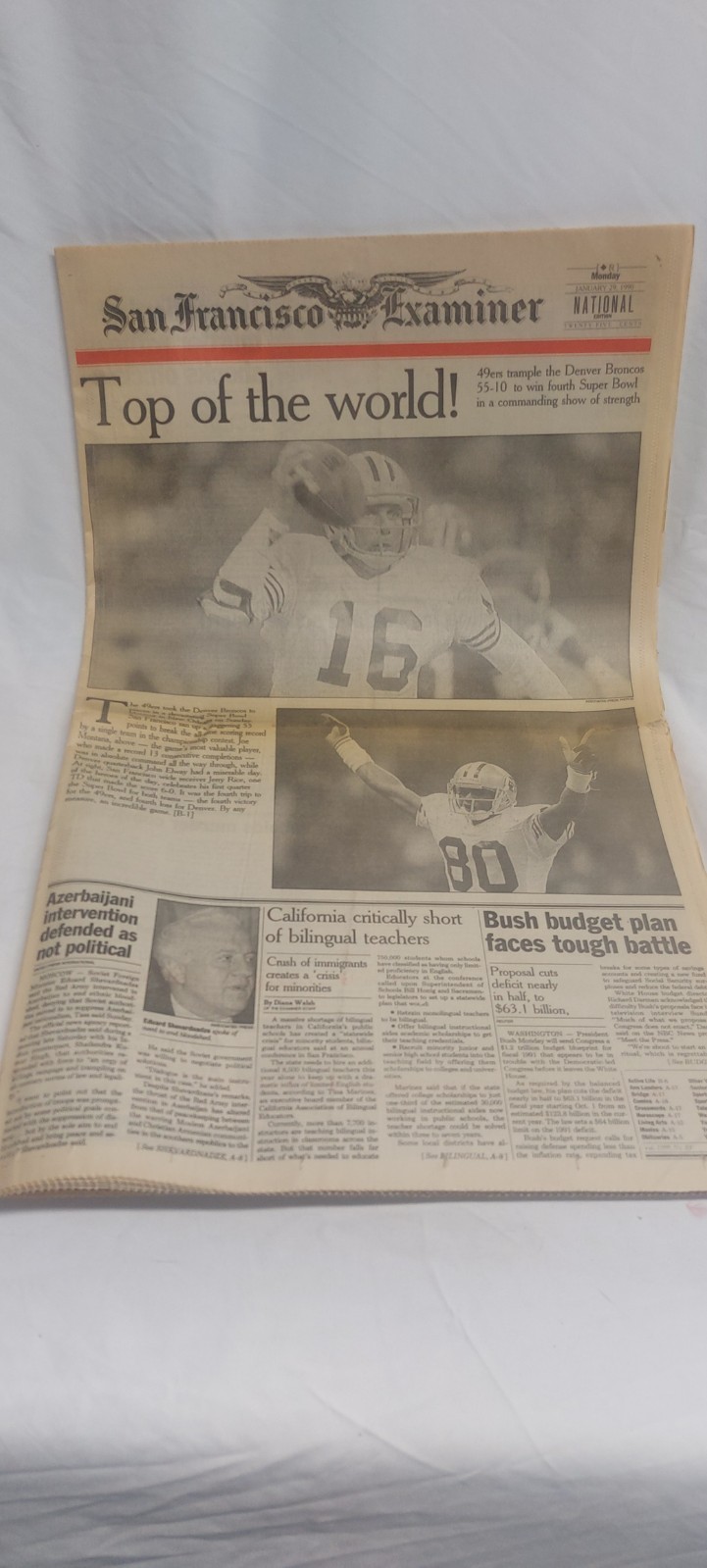 Vintage SF Examiner, 49er's 
