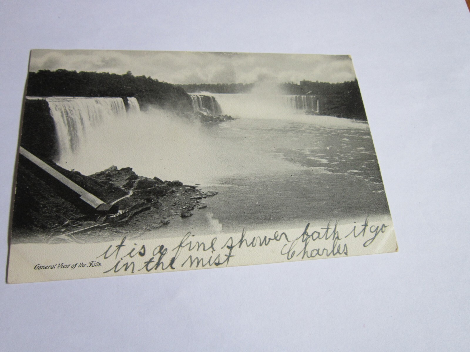 Vtg Postcard Niagara Falls General View Early 1900s UDB Antique UNPOSTED