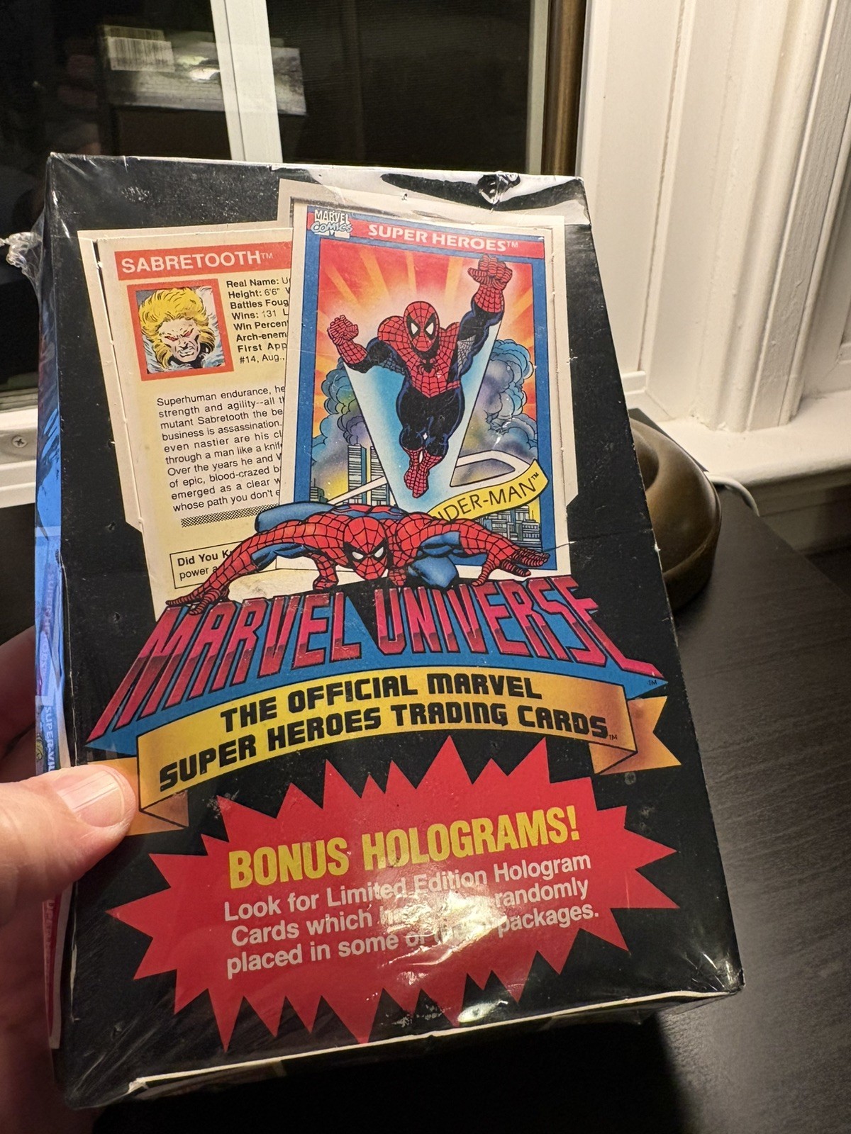 1990 Impel Marvel Universe Series 1 - FACTORY SEALED BOX. Hunt for holograms
