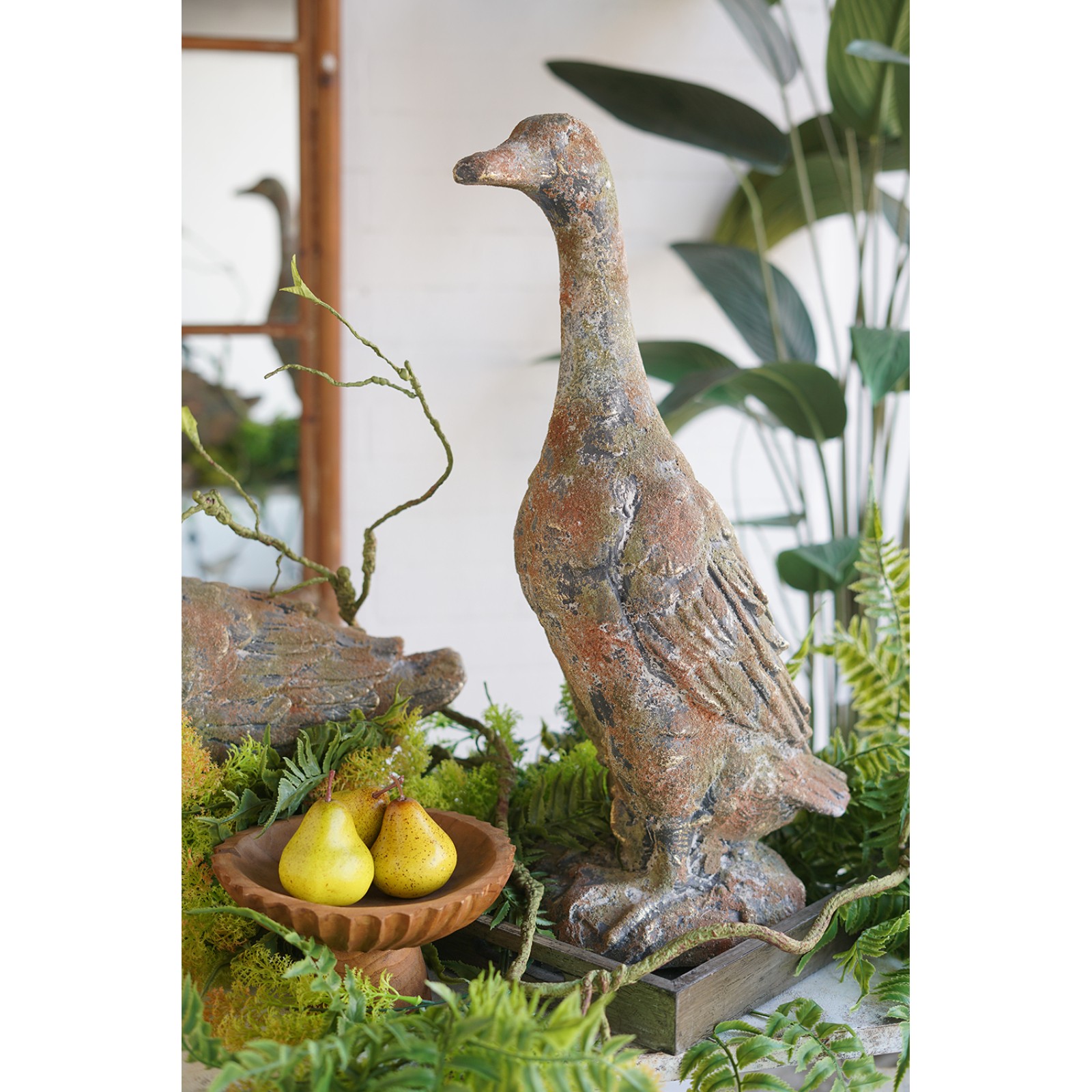 Farmhouse Duck Figurine 12x8.3x23