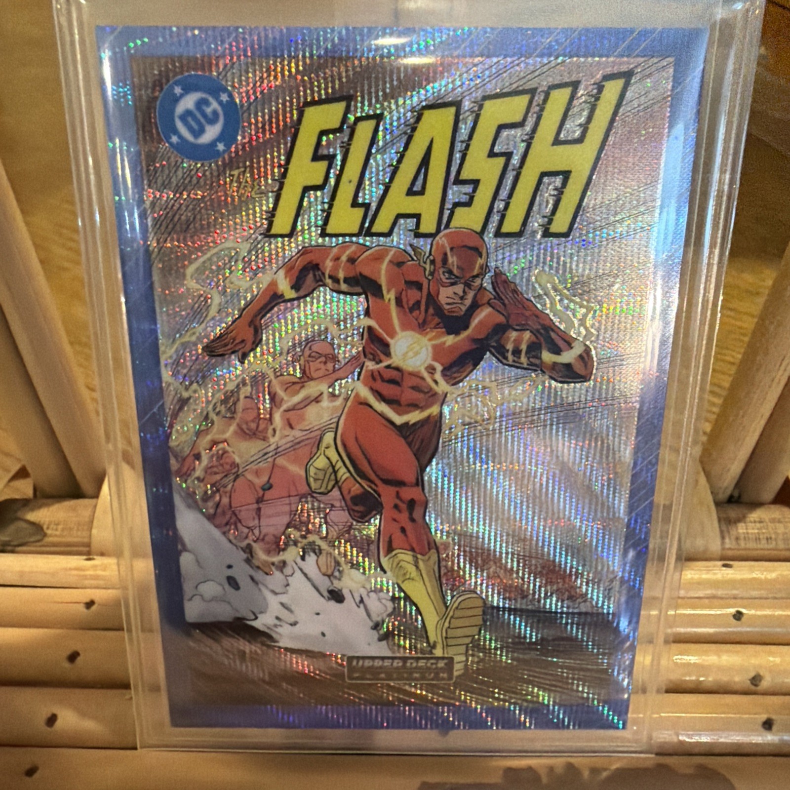 Upper Deck 2026 Platinum Cover Variant DC Blue The Flash Barry Allen #34 17/38