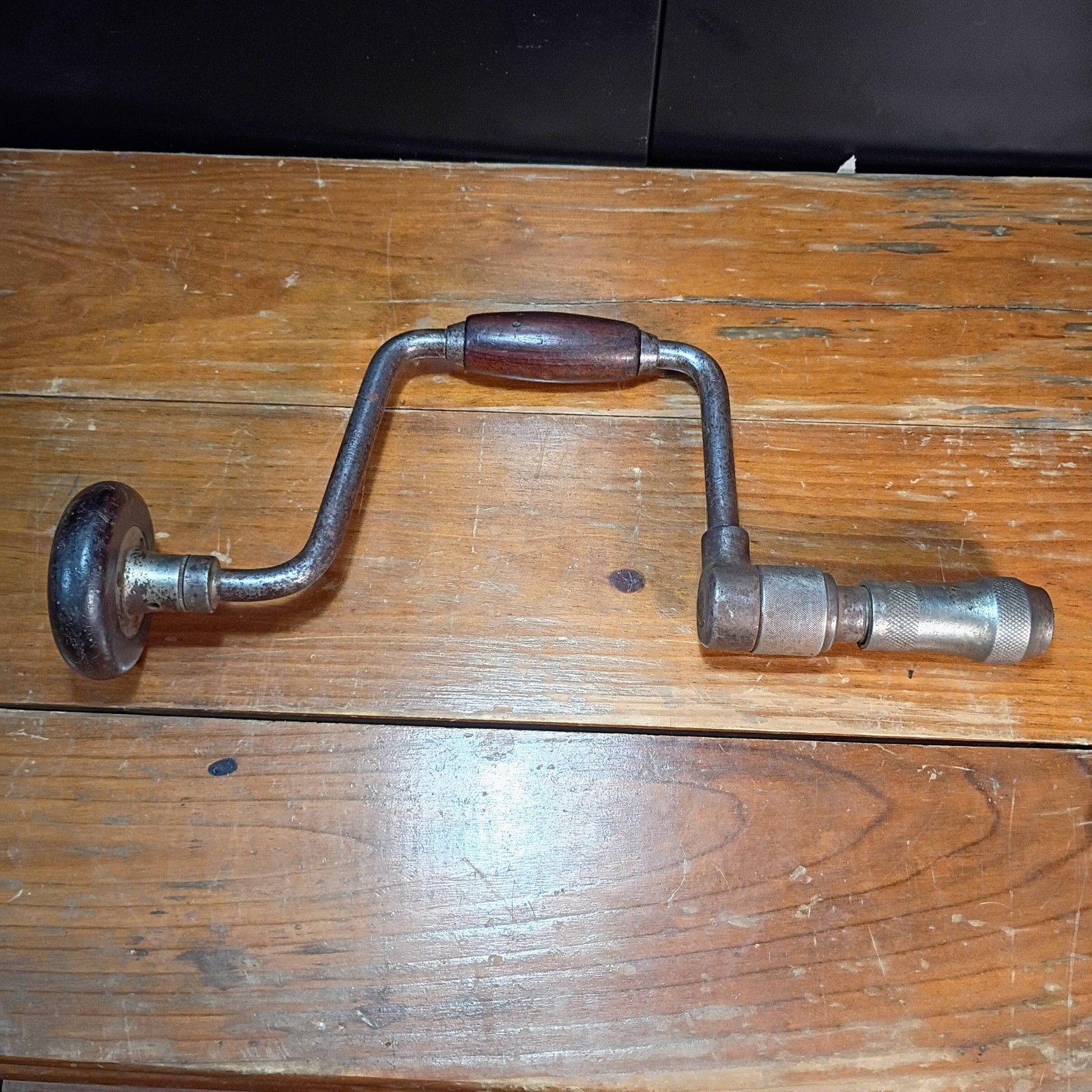 Working 1940s Ratcheting Brace Bit Hand Drill Stanley Rule & Level Co No. 921