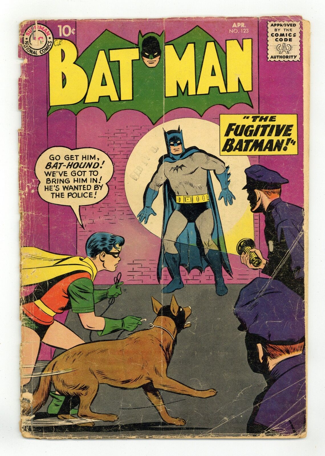 Batman #123 GD- 1.8 1959
