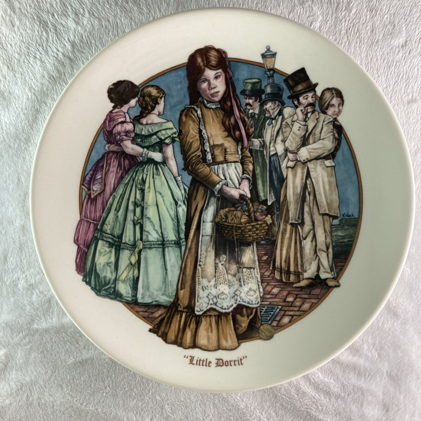 LITTLE DORRIT Plate The Remarkable World of Charles Dickens Konrad Hack Wedgwood
