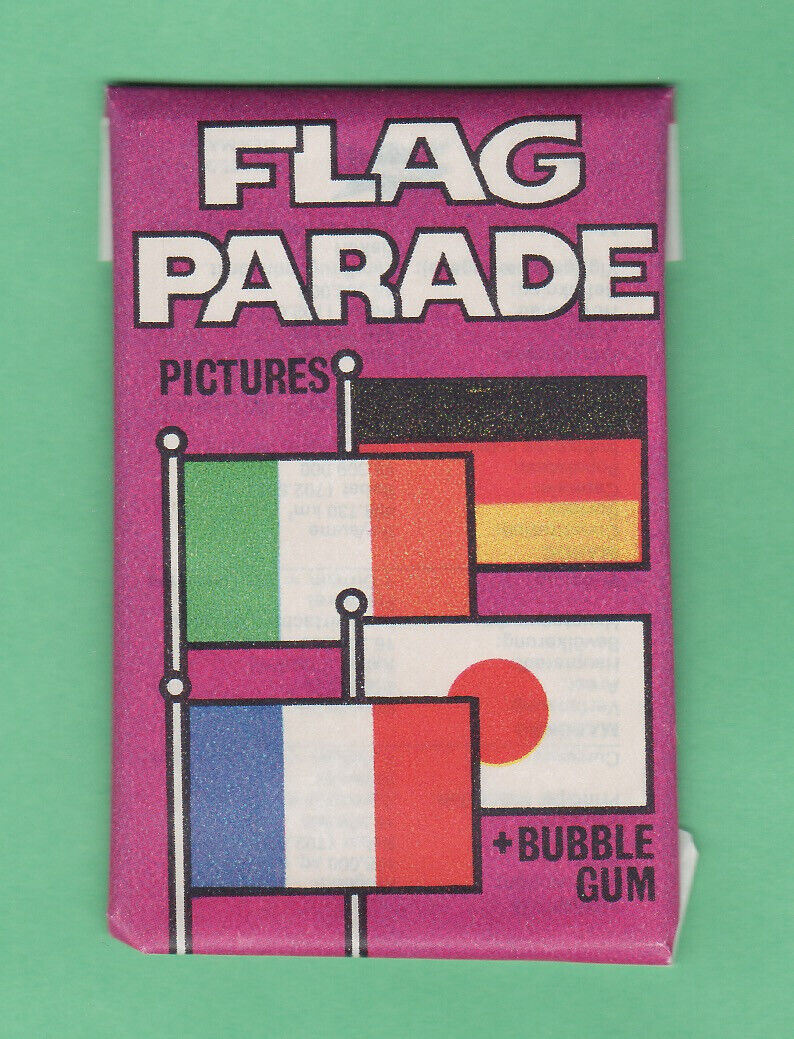 Dandy Gum Flag Parade Unopened  Light Purple  Pack Nrmnt+ Box Fresh READ