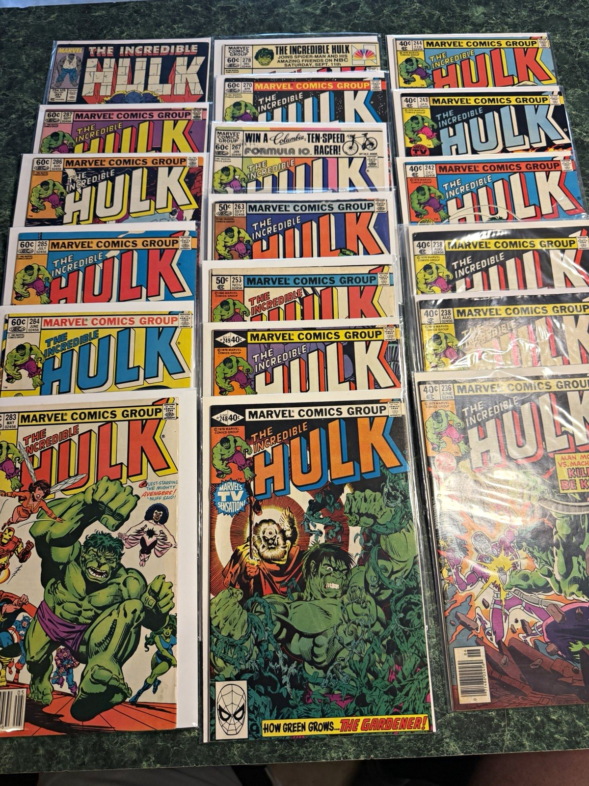 Marvel The Incredible Hulk Bronze Age Mixed Lot 180 &  181. Facsimile editions 