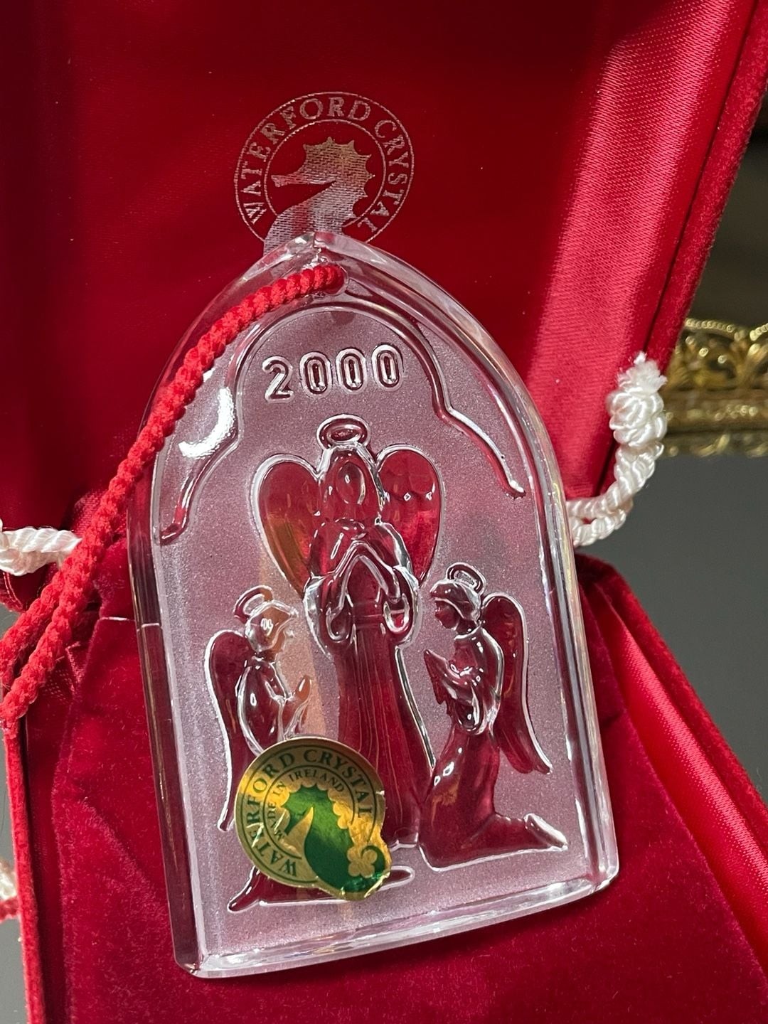 Waterford Crystal Nativity Collection Angels Ornament 2000 3rd Edition