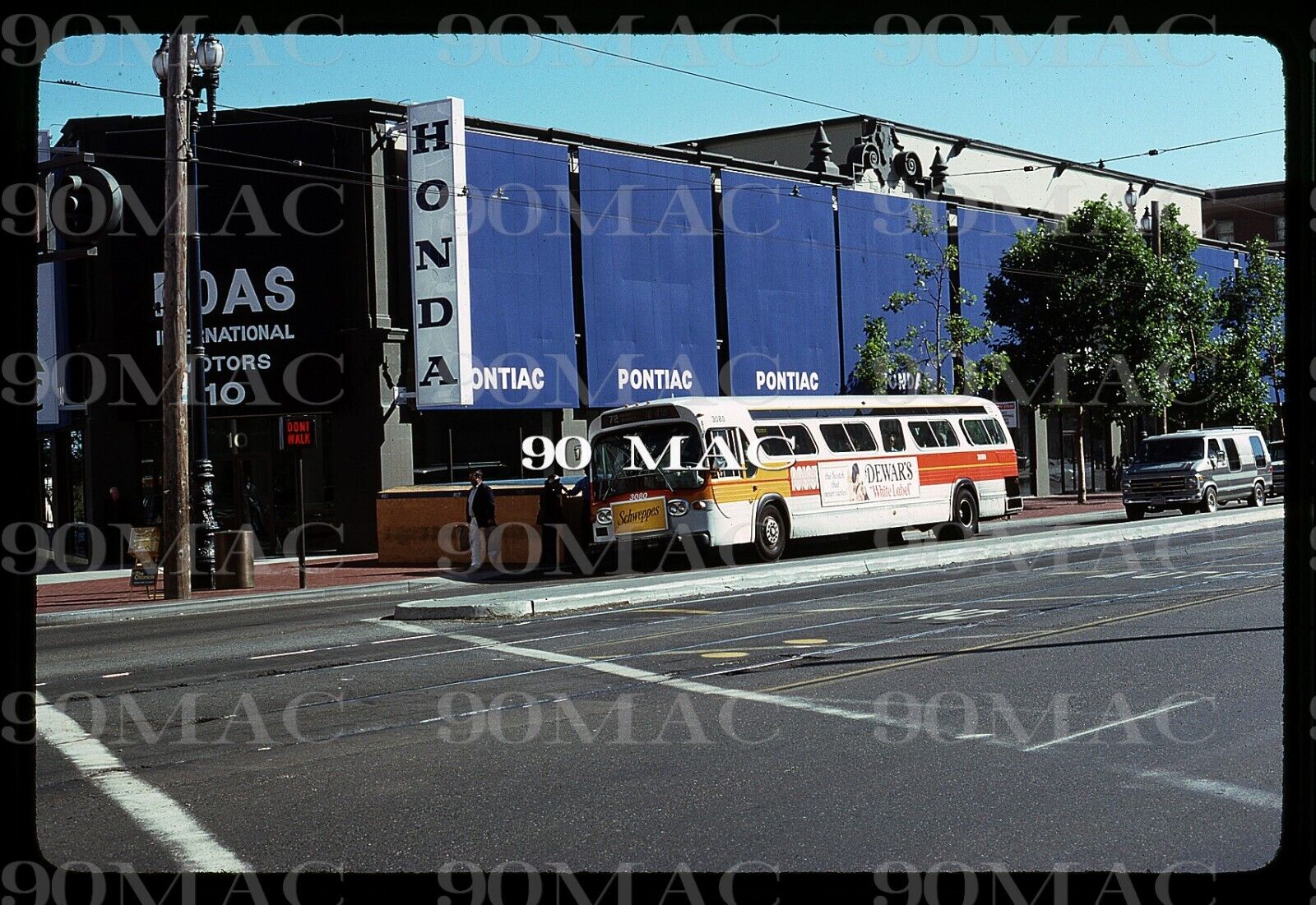 SF MUNI GM COACH #3080. San Francisco (CA). Original Slide 1979.
