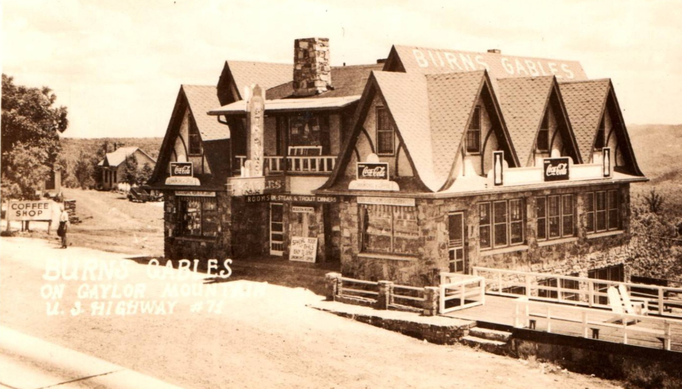 Vintage - Burns Gables Hotel RPPC Postcard - P31