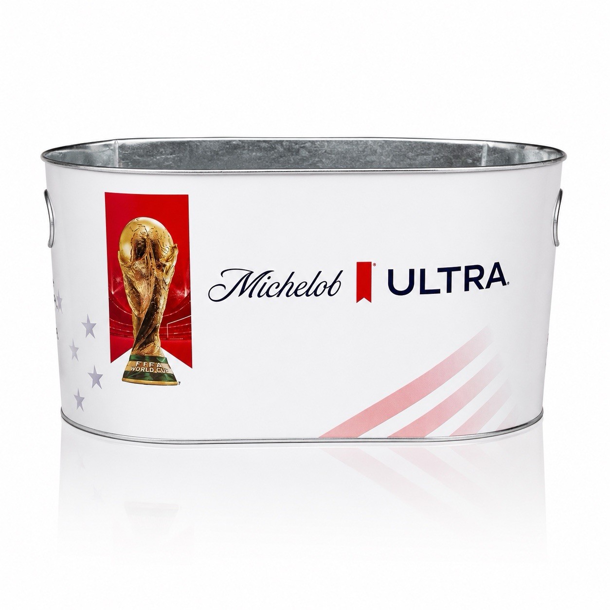 NEW Michelob Ultra FIFA World Cup 2026 USA Trophy Beer Bucket Metal Watch Party