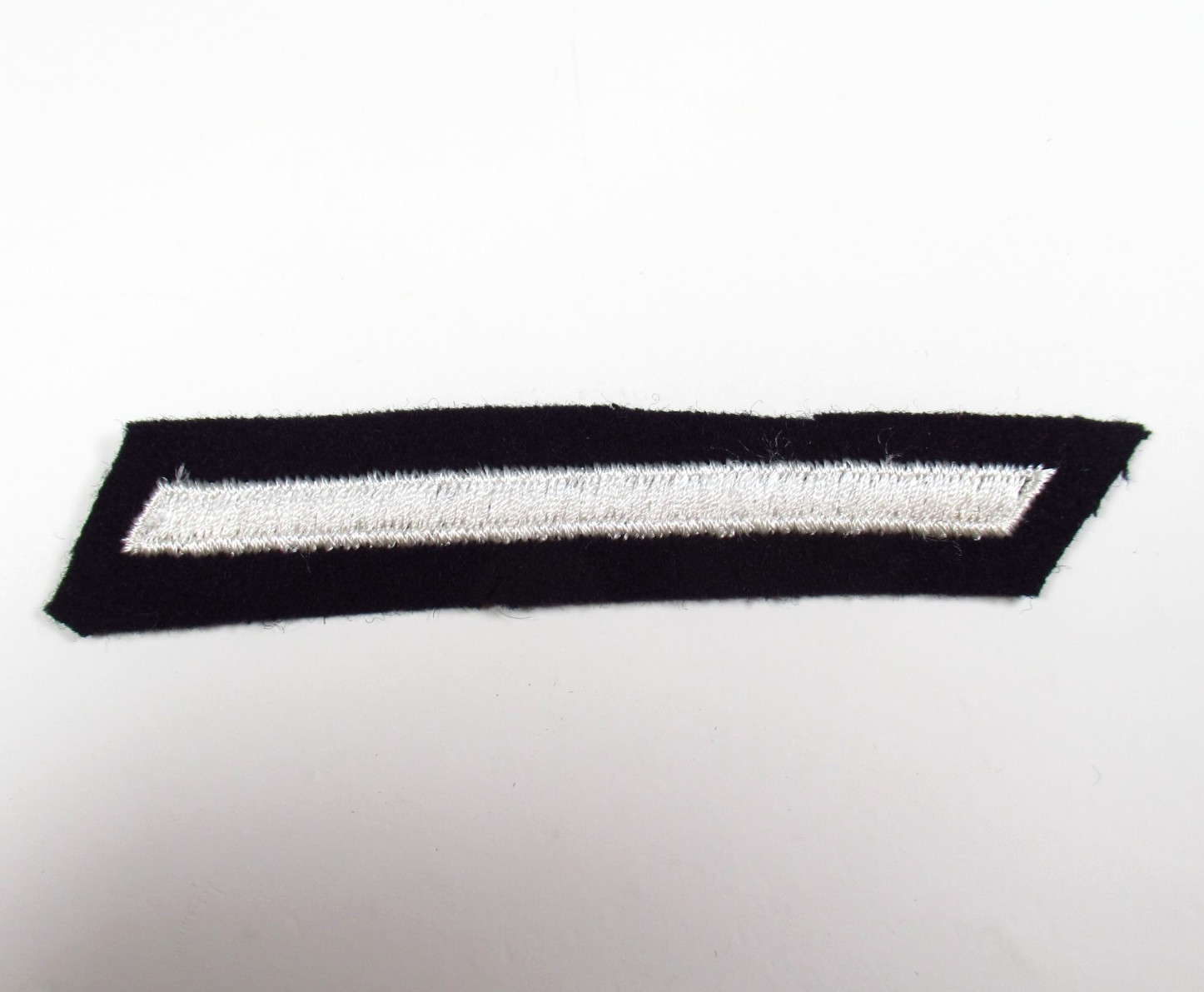 US Navy Service Stripe Vintage Hash Mark White Black Wool Uniform Patch
