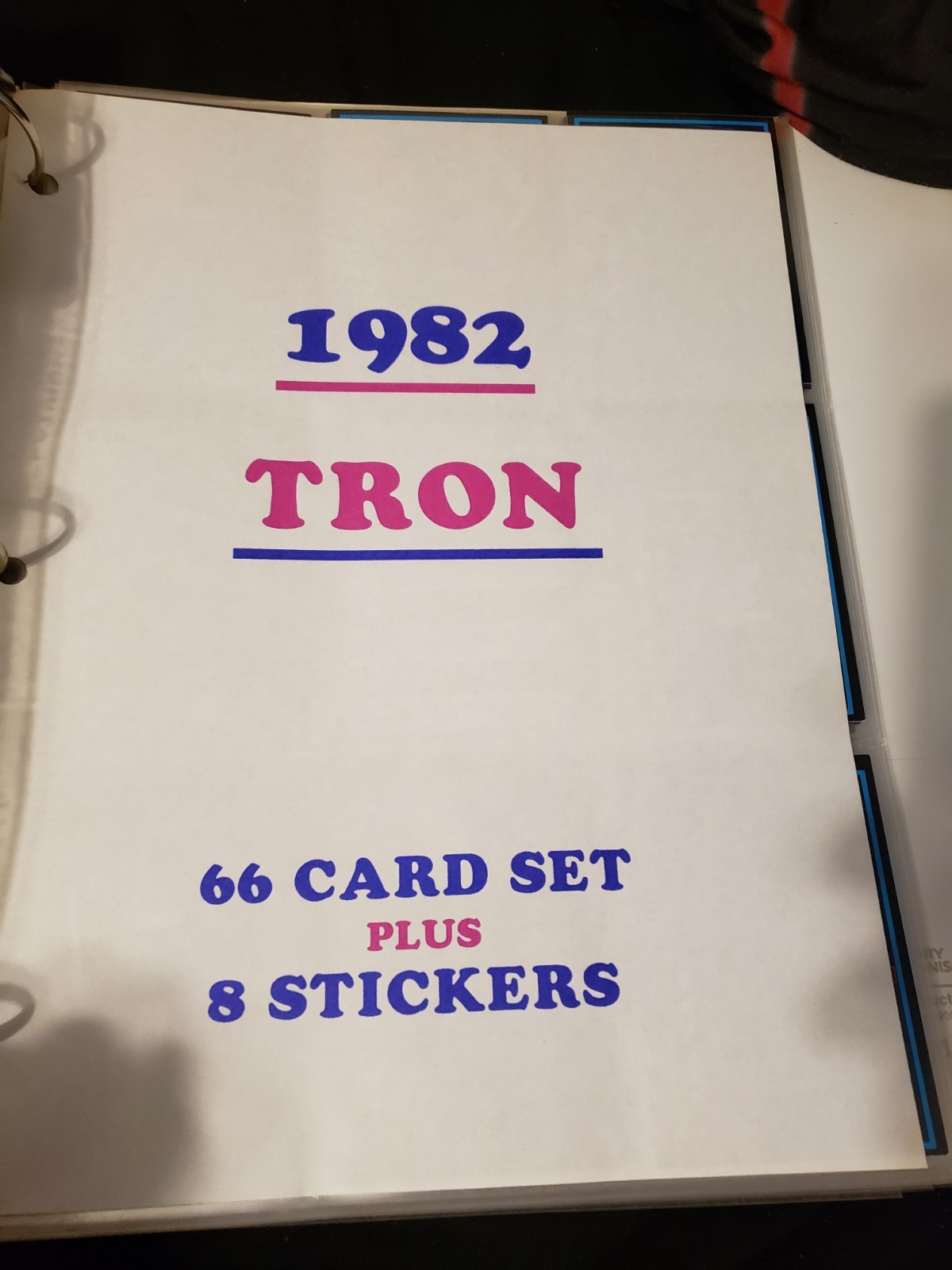 1982 Donruss Tron The Movie Complete 66 Card Set + 8 Stickers