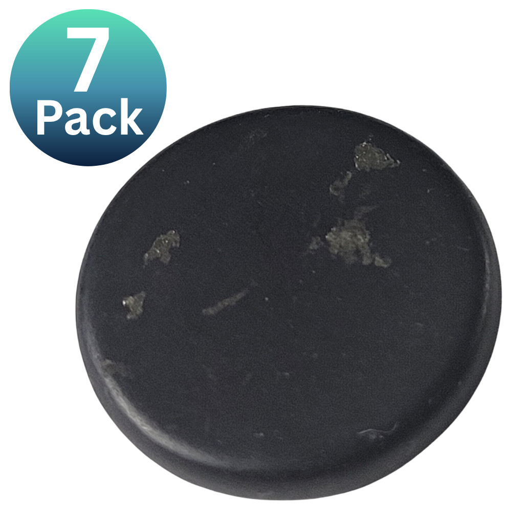 Shungite Stone EMF Protection Phone Sticker 19 mm Unpolished / 7 pk Shungite Stone EMF Protection Phone Sticker 19 mm Unpolished / 7 pk