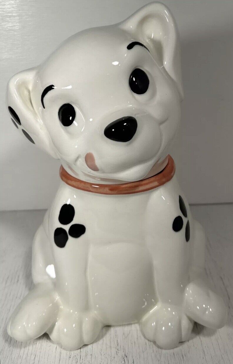Vintage Disney 101 Dalmatians Cookie Jar Treasure Craft 1993 No Box