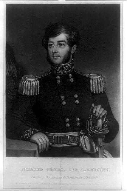 George Cadwalader 1842 Portrait Print in Uniform American Civil War General