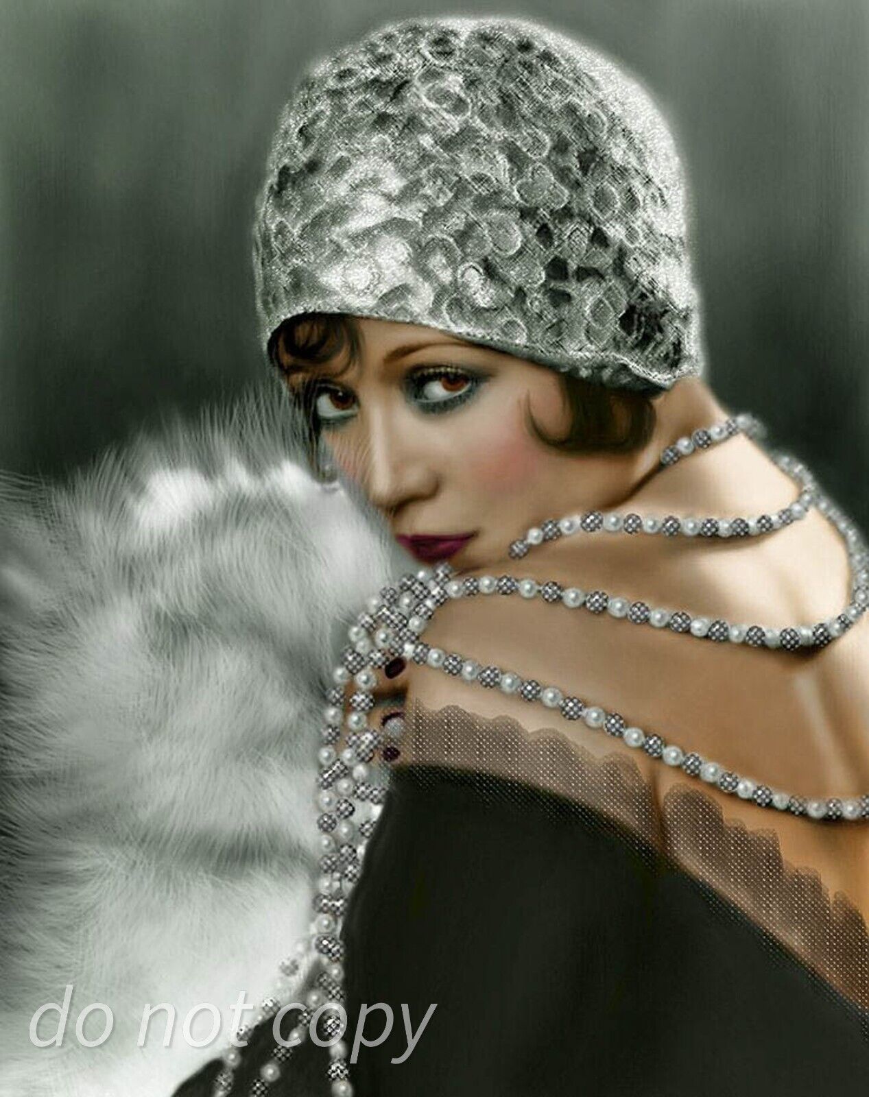 Sexy Flapper Girl   Vintage glamour   8X10 PUBLICITY PHOTO - - Flapper Girl