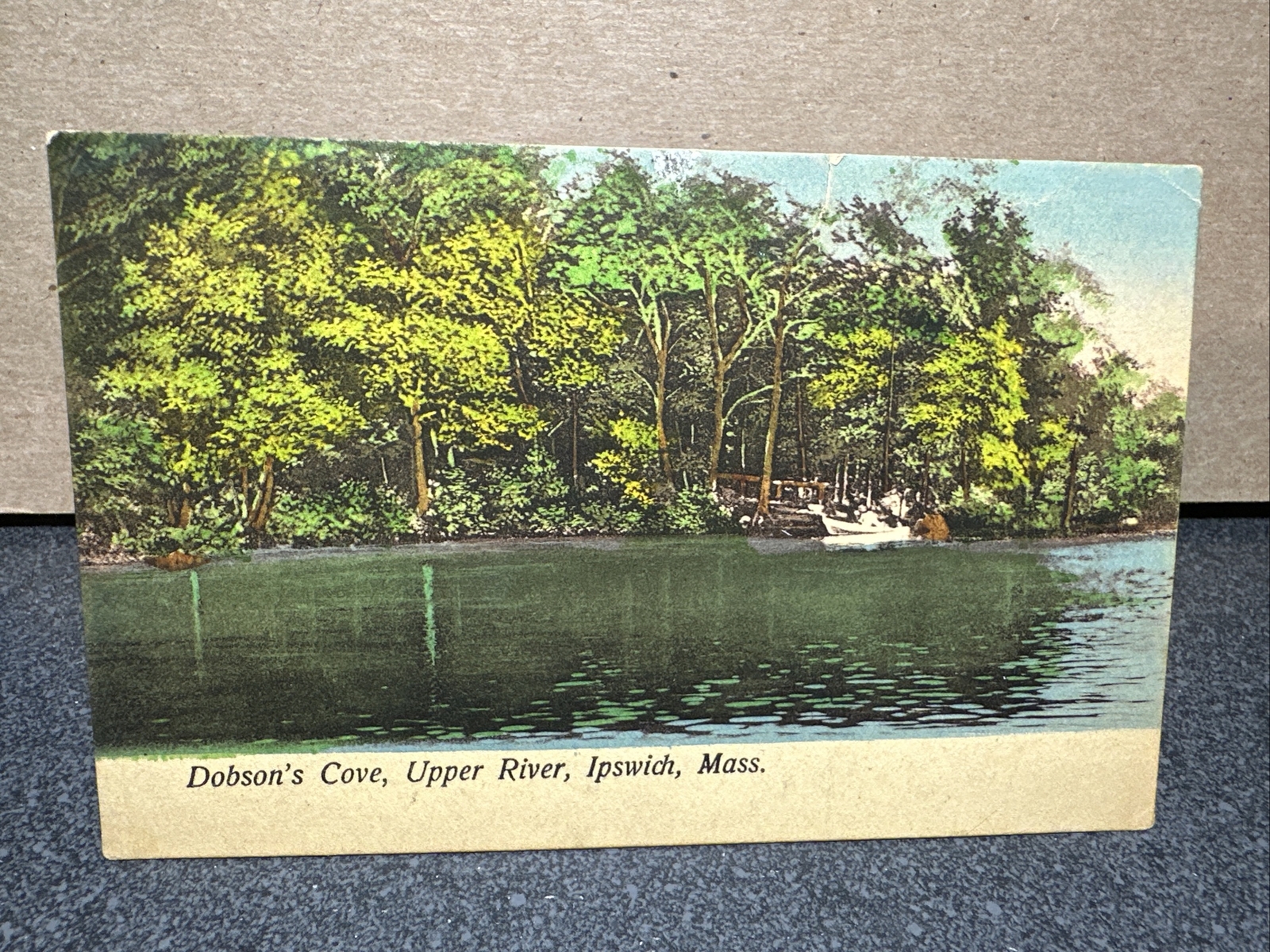 ￼Dobson’s Cove, Upper River, Ipswich, Massachusetts Postcard