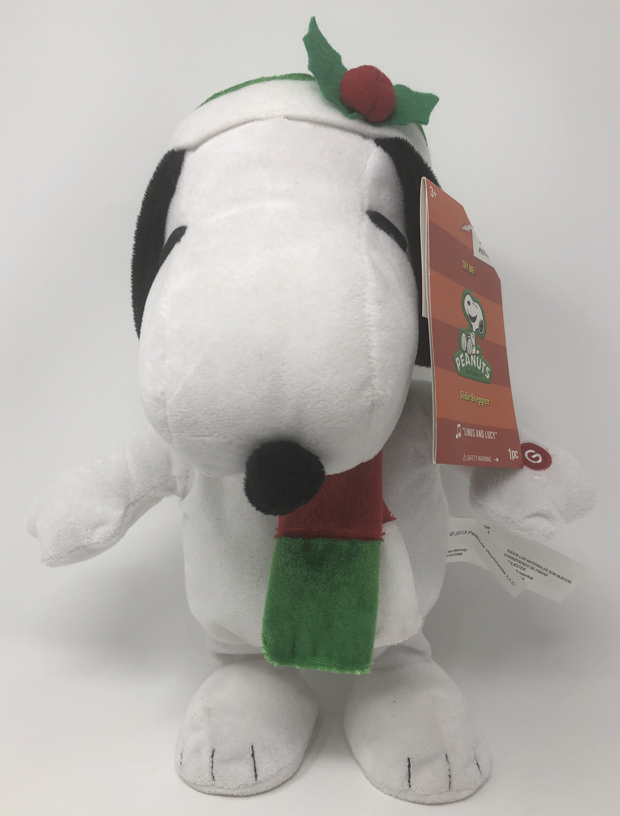 2013 Gemmy Peanuts SNOOPY Holiday Side Stepper EUC w/original tag Linus + Lucy