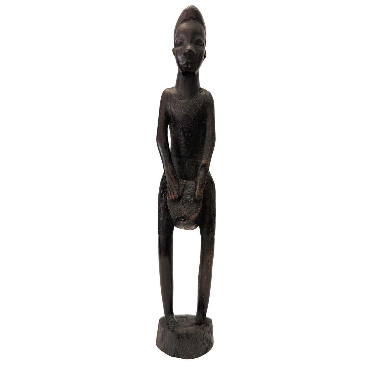 Vintage BESMO Kenya Hand-Carved African Wooden Tribal Figure 14