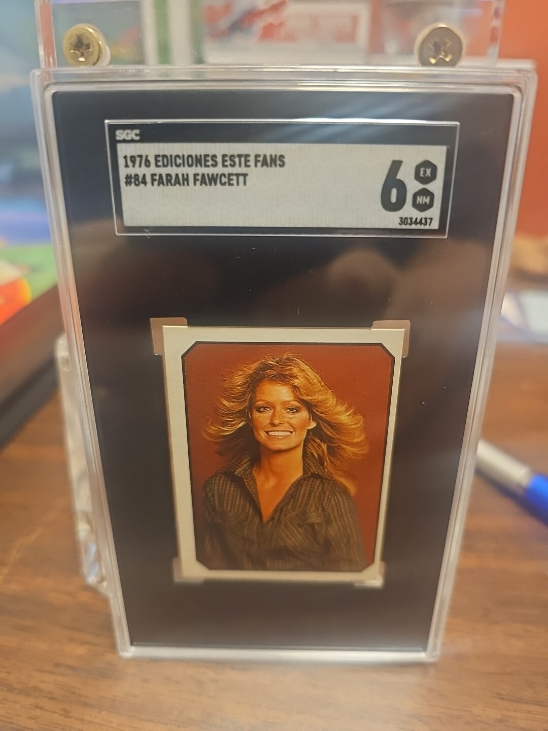 1976 Ediciones Este Fans Heroes De La TV #84 Farah Fawcett SGC 6 POP 2 Rookie 