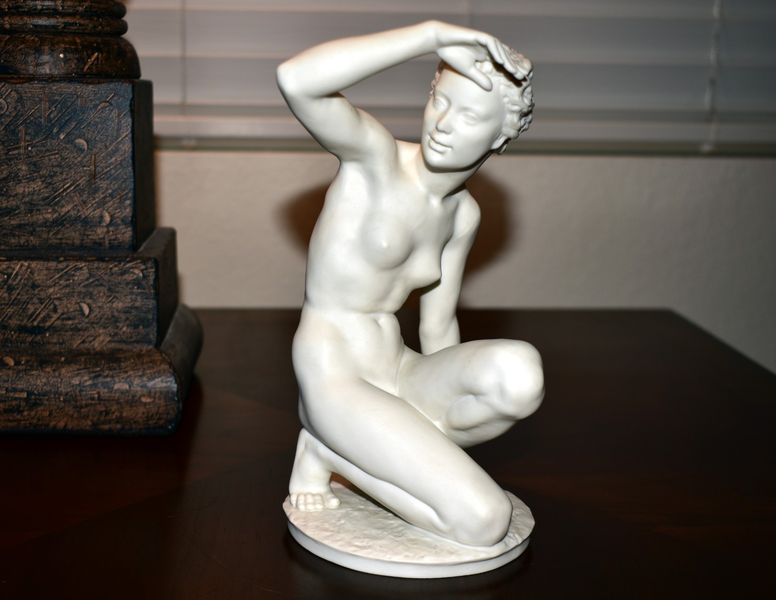Nude female Vintage bisque porcelain  figurine / figure Germany 