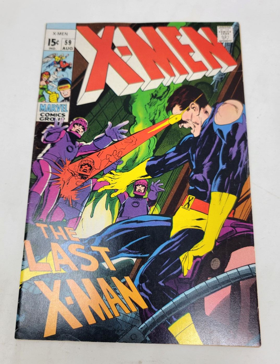 X-Men #59 Classic Sentinels Appearance, Neal Adams Cover & art  Marvel 1969 8.0