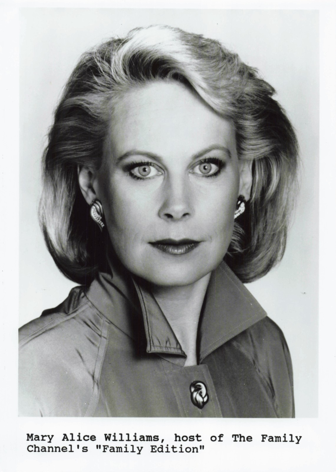 Mary Alice Williams host of Family Edition - VINTAGE Original 5x7 Press Photo
