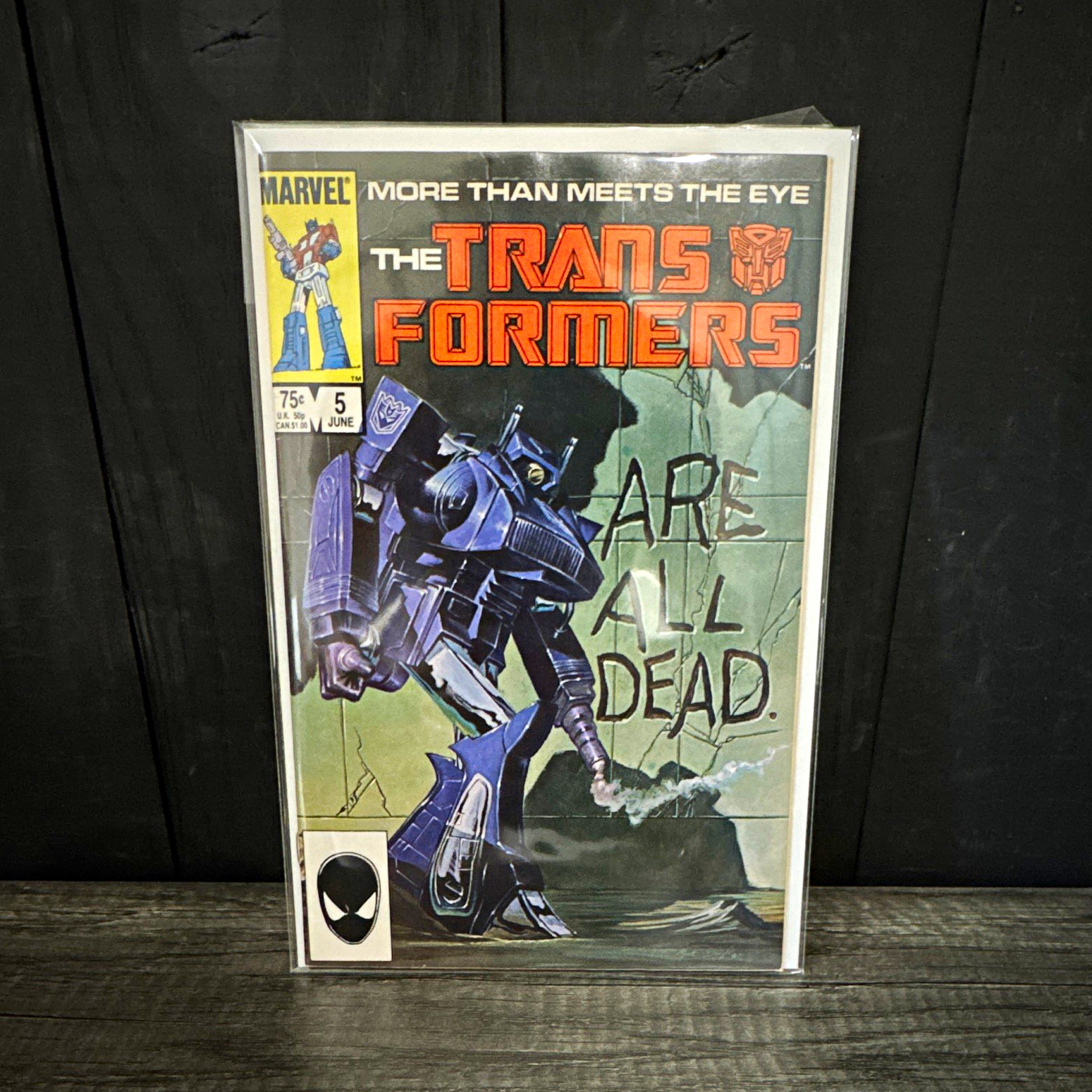 Marvel The Transformers #5 (June 1985) Bill Sienkiewicz Cover, Budiansky