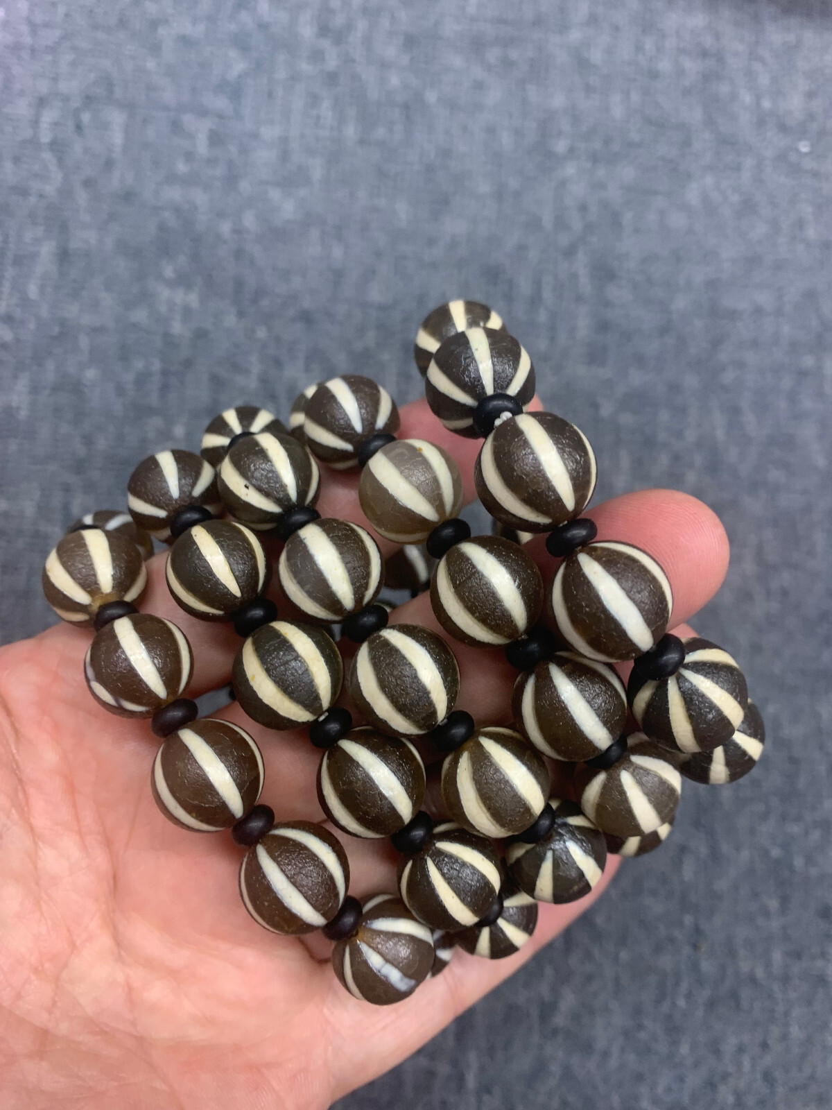 5Pcs WOW Tibetan Old Agate Dzi *Watermelon* Beads Bracelets 