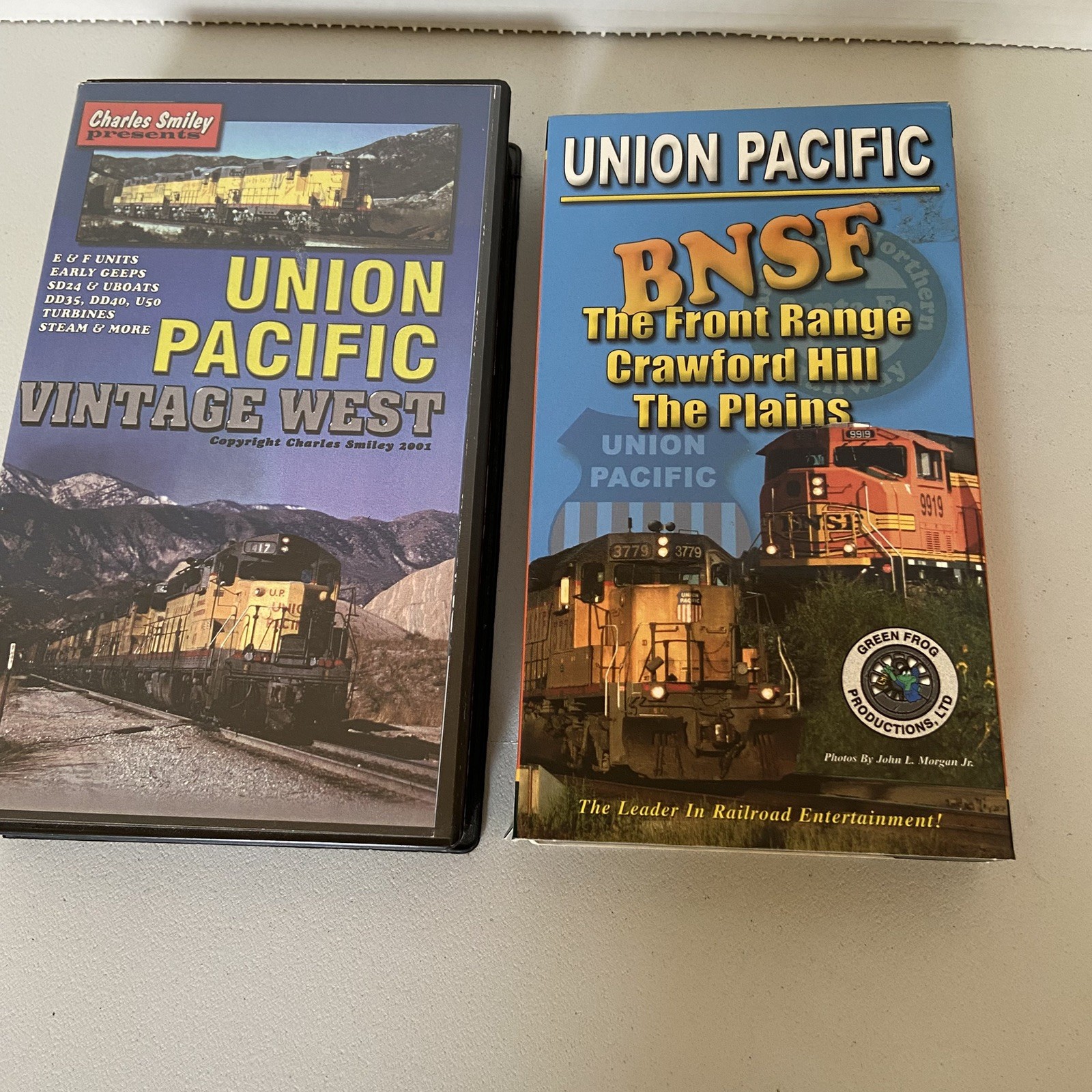 Union Pacific Railroad VHS Tapes Lot of 2 Vintage West & BNSF Front Range Rockie Union Pacific Railroad VHS Tapes Lot of 2 Vintage West & BNSF Front Range Rockie