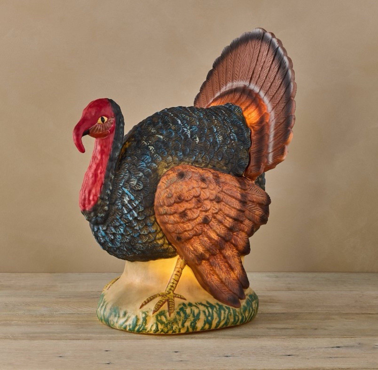 John Derian for Target 2025 Lighted Thanksgiving Turkey Blow Mold 17” 