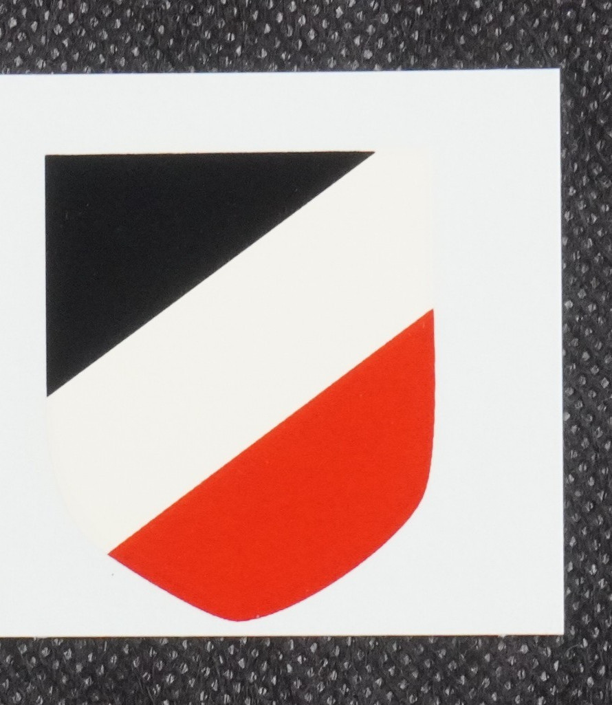 WWII German Helmet decal set (2 pc). Waterslide. Reproduction WWII German Helmet decal set (2 pc). Waterslide. Reproduction