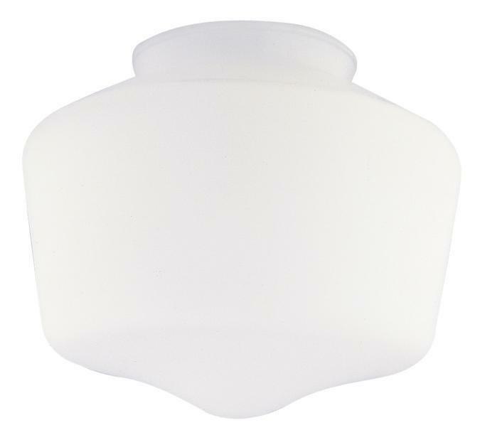 3-1/4-Inch Handblown White Schoolhouse Glass Shade