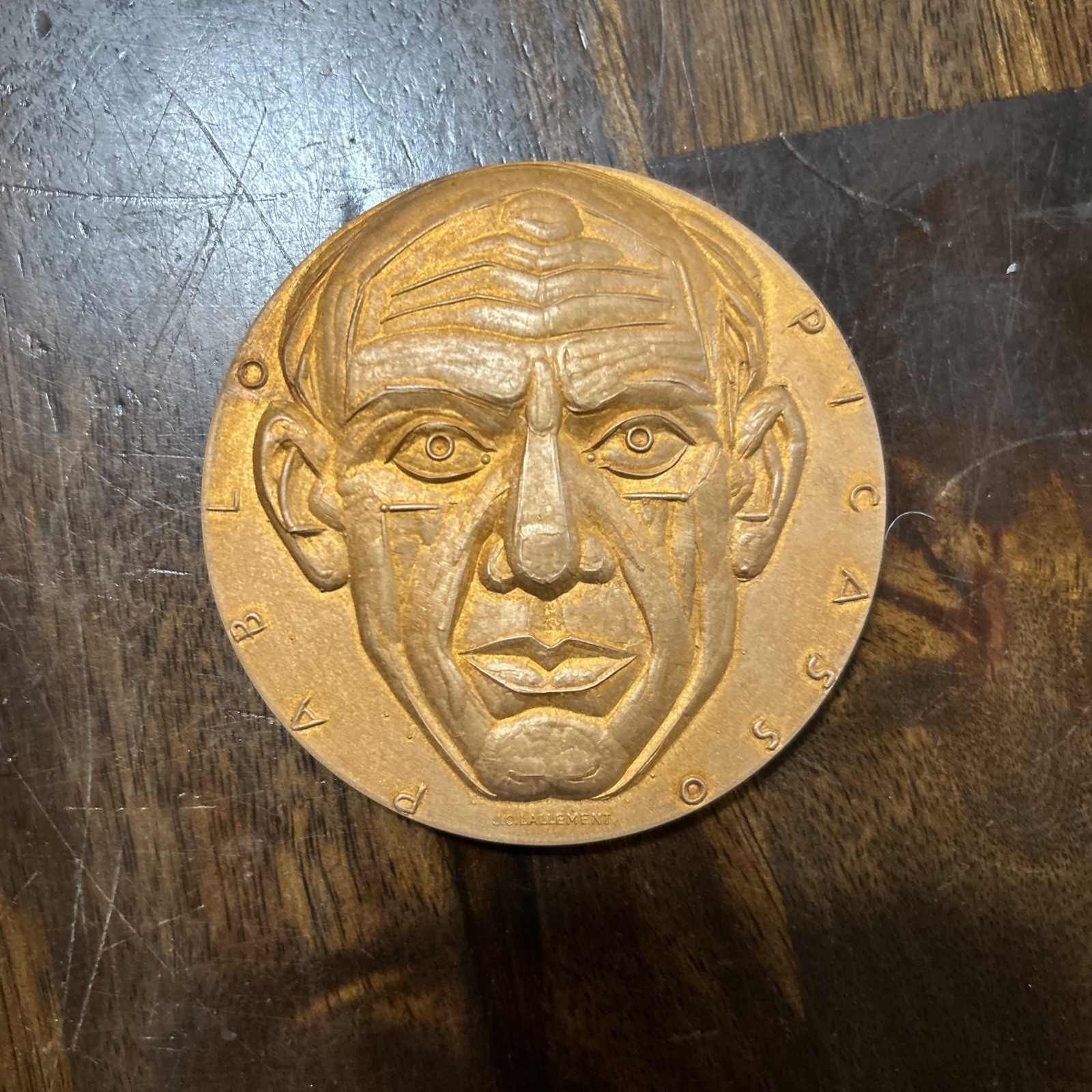 1969 FRANCE PABLO PICASSO MEDAL /BOX - BY: J.C. LALLEMENT - 80 mm -EC 9999d