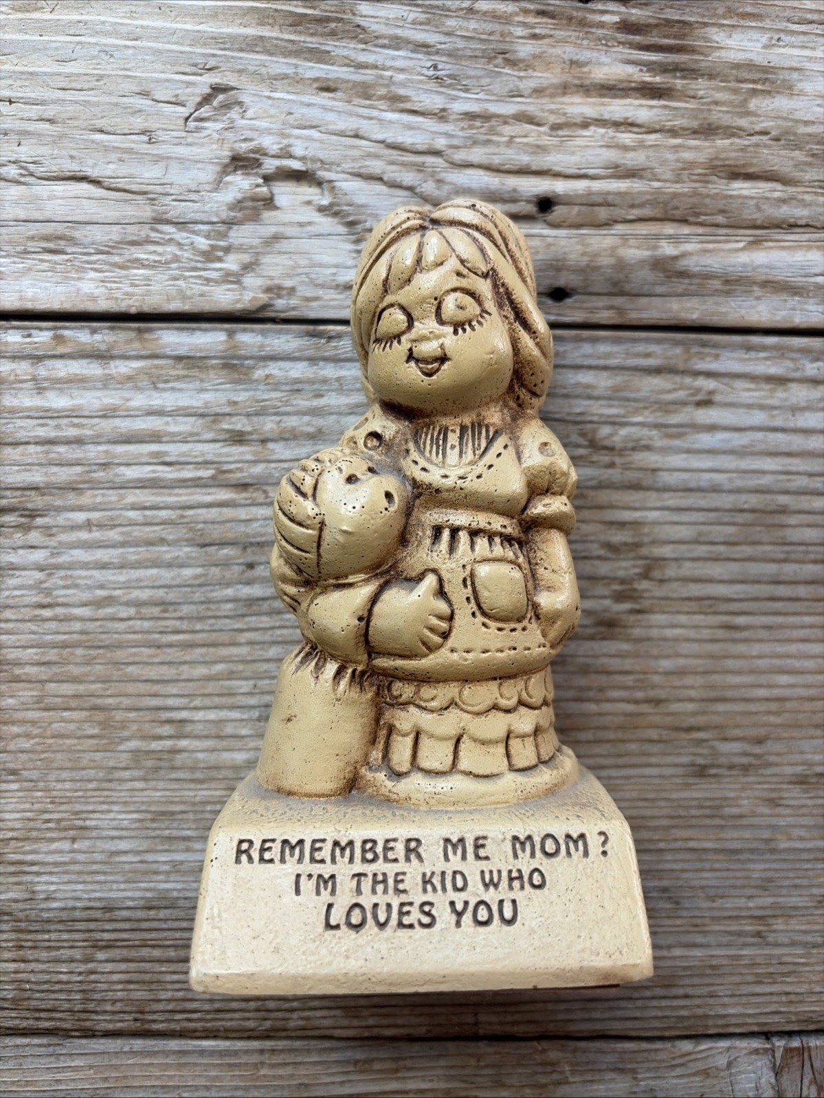 Remember Me, Mom? And The Kid Who Loves You 1970 Figurine Made In The USA  Remember Me, Mom? And The Kid Who Loves You 1970 Figurine Made In The USA 