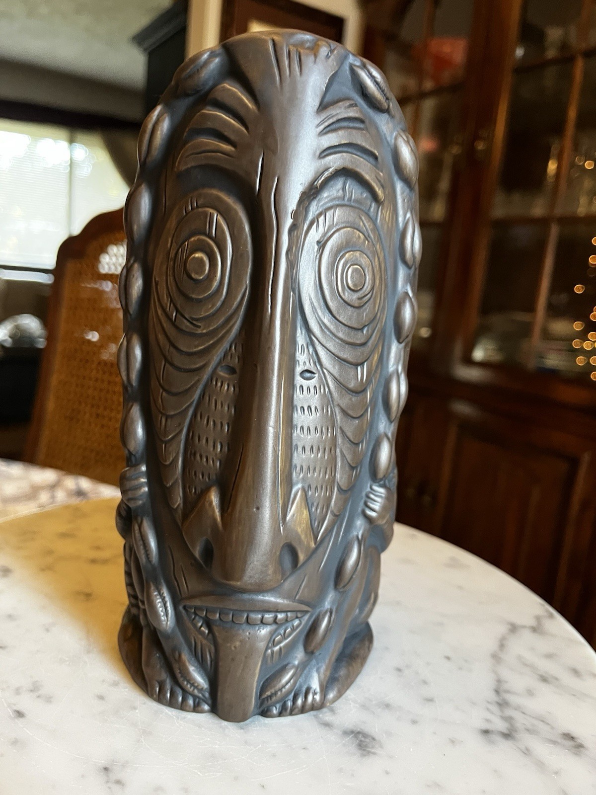 Tiki Farm Luk Luk Tiki Mug Ken Ruzic 2020 Tribal Brown